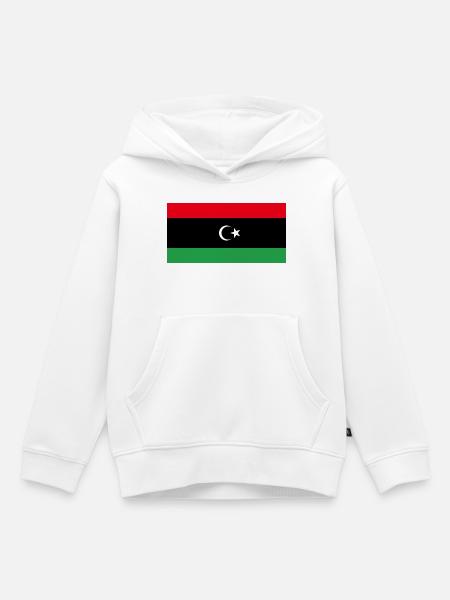 Libyen - Kinder Premium Organic Hoodie - Weiß
