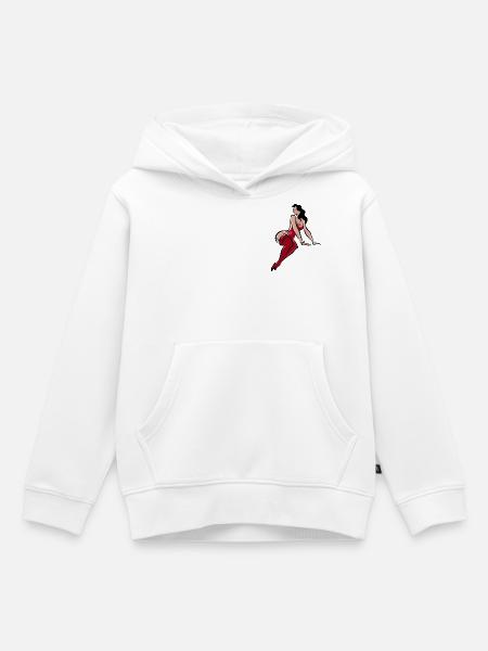 Lady - Kinder Premium Organic Hoodie - Weiß
