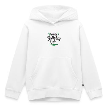 Happy Birthday Opa - Streifen Geburtstag - Kinder Premium Organic Hoodie - Weiß - Vorne - AI Model Kid Female (0cm)