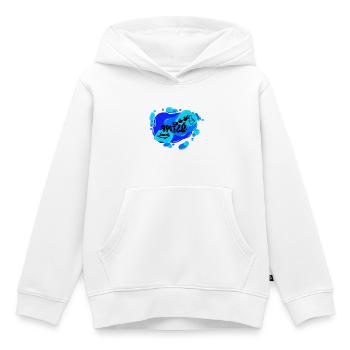 Smile - Calypso Blous - Kinder Premium Organic Hoodie - Weiß - Vorne - AI Model Kid Female (0cm)