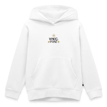Baby Windel Prinz Krone - Kinder Premium Organic Hoodie - Weiß - Vorne - AI Model Kid Female (0cm)