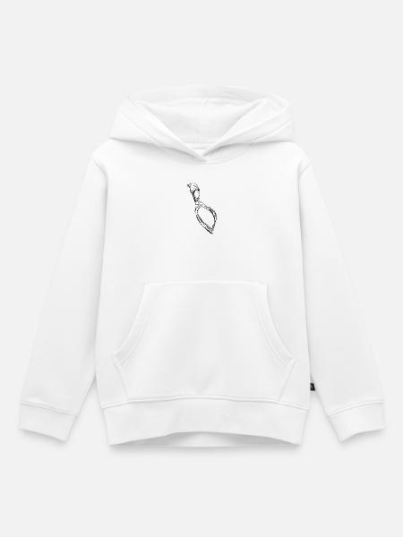Apnoe 001 black - Kinder Premium Organic Hoodie - Weiß