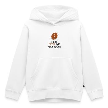 psychologist - Kids Premium Organic Hoodie - white - Front - AI Model Kid Female (0cm)