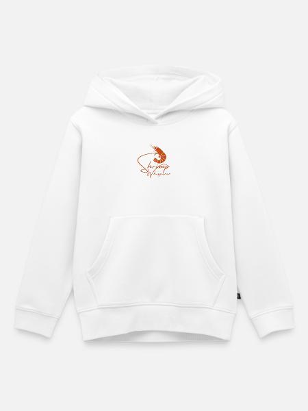 Shrimp Whisperer - Angelliebhaber - Kinder Premium Organic Hoodie - Weiß