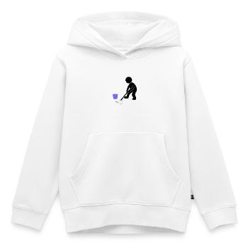 Putzen Putzmann Wischen - Kinder Premium Organic Hoodie - Weiß - Vorne - AI Model Kid Female (0cm)