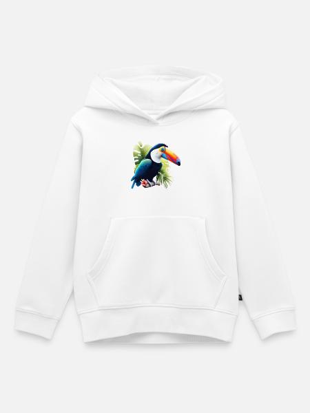 Tukan Naturliebhaber - Kinder Premium Organic Hoodie - Weiß