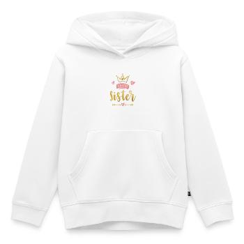 Ankündigung der kleinen Schwester – Baby- und Kinderkleidung - Kinder Premium Organic Hoodie - Weiß - Vorne - AI Model Kid Female (0cm)