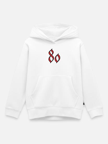 80 - Kinder Premium Organic Hoodie - Weiß