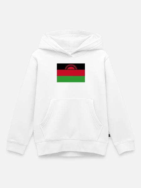 Malawien - Kinder Premium Organic Hoodie - Weiß