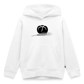 Broetchen Getreide Korn 3 2farbig änderbar - Kinder Premium Organic Hoodie - Weiß - Vorne - AI Model Kid Female (0cm)