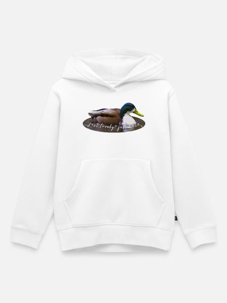 just lovely just cute - Kinder Premium Organic Hoodie - Weiß