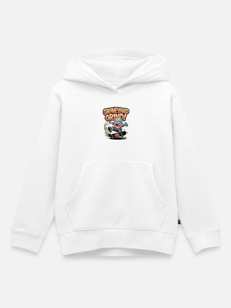 Friedhofs-Grind! - Kinder Premium Organic Hoodie - Weiß