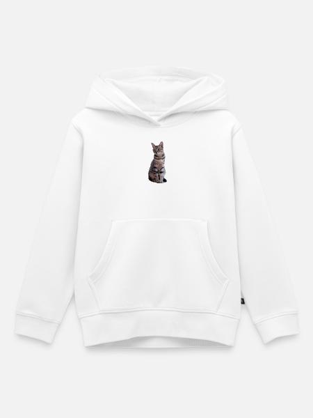 Katze Katzen Süßes Kätzchen Weihnachtsgeschenk - Kinder Premium Organic Hoodie - Weiß
