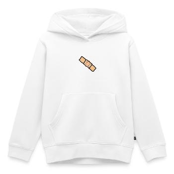 pflaster mit blut - Kinder Premium Organic Hoodie - Weiß - Vorne - AI Model Kid Female (0cm)