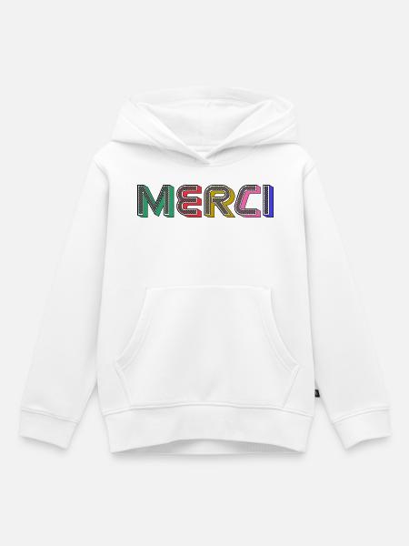 Vielen Dank - Kinder Premium Organic Hoodie - Weiß