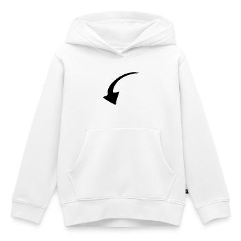 Pfeil - Pfeil - Kinder Premium Organic Hoodie - Weiß - Vorne - AI Model Kid Female (0cm)