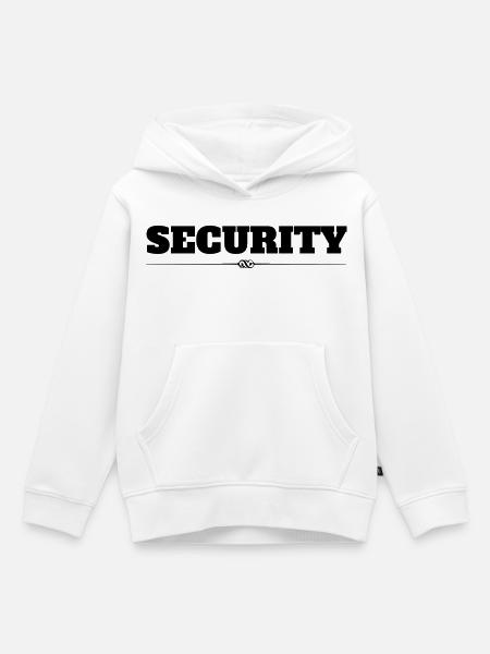 Security - Kinder Premium Organic Hoodie - Weiß