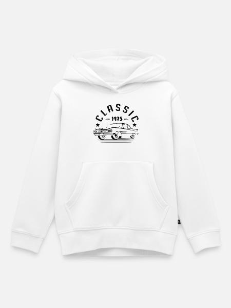 Klassisch 1975. - Kinder Premium Organic Hoodie - Weiß