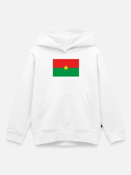 Burkina pectorisch - Kinder Premium Organic Hoodie - Weiß