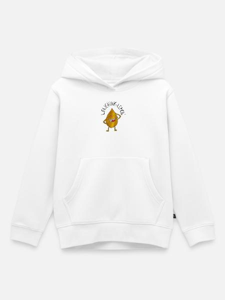 LaughingLemon – lachende Zitrone - Kinder Premium Organic Hoodie - Weiß