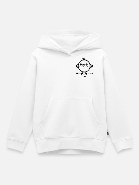 Cheeky Chick - Kinder Premium Organic Hoodie - Weiß