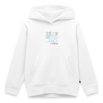 Bruh We Back Enseignants - Kinder Premium Organic Hoodie - Weiß - Vorne - AI Model Kid Female (0cm)