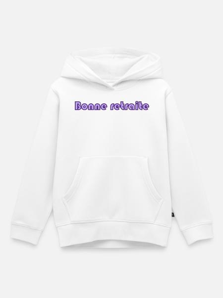 RUHESTAND. RUHESTAND. PENSIONIERT. RUHESTAND - Kinder Premium Organic Hoodie - Weiß