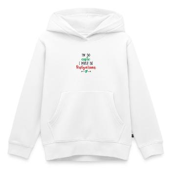 Ich bin so süß, ich muss Bulgarisch sein – Baby & Kinder - Kinder Premium Organic Hoodie - Weiß - Vorne - AI Model Kid Female (0cm)