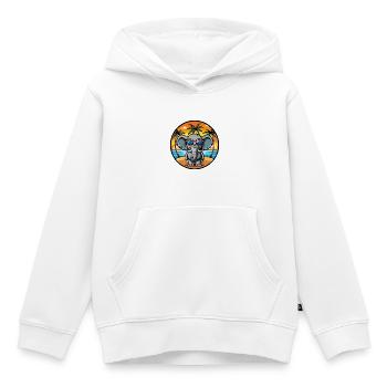 Elefant Lustige Cartoon Sommer Strand Sonnenbrille - Kinder Premium Organic Hoodie - Weiß - Vorne - AI Model Kid Female (0cm)