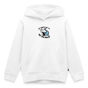 Angeln mit Opa ist das größte Glück - Kinder Premium Organic Hoodie - Weiß - Vorne - AI Model Kid Female (0cm)