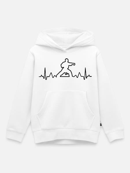 Electro Karaté - Kinder Premium Organic Hoodie - Weiß
