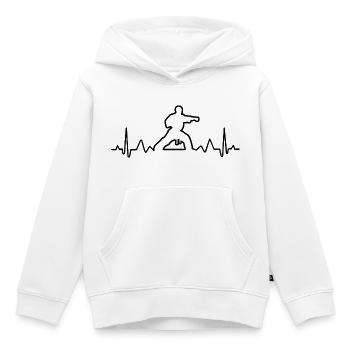 Electro Karaté - Kinder Premium Organic Hoodie - Weiß - Vorne - AI Model Kid Female (0cm)