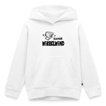 Baby Kinder Wirbelwind Sprüche Lustig - Kinder Premium Organic Hoodie - Weiß - Vorne - AI Model Kid Female (0cm)