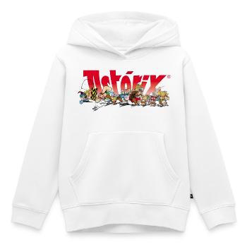 Asterix & Obelix Rennstart - Kinder Premium Organic Hoodie - Weiß - Vorne - AI Model Kid Female (0cm)