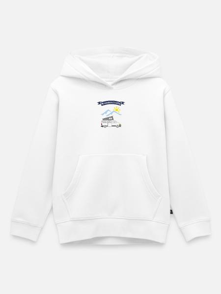 motorhome is calling - Kinder Premium Organic Hoodie - Weiß