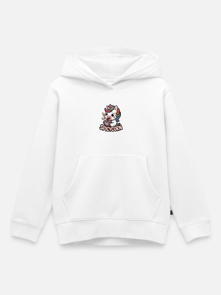 Spicycorn - Kinder Premium Organic Hoodie - Weiß