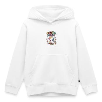 Zeit für ein Rätsel! - Kinder Premium Organic Hoodie - Weiß - Vorne - AI Model Kid Female (0cm)