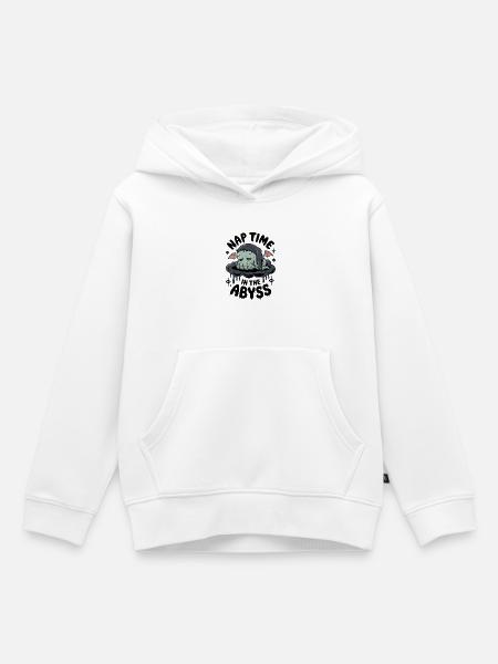Nickerchen im Abgrund - Kinder Premium Organic Hoodie - Weiß