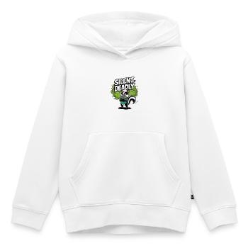 Lautlos, aber tödlich - Kinder Premium Organic Hoodie - Weiß - Vorne - AI Model Kid Female (0cm)