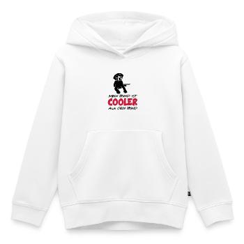 Baby Kind Cooler Hund - Kinder Premium Organic Hoodie - Weiß - Vorne - AI Model Kid Female (0cm)