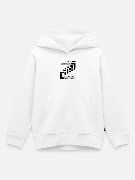 Architect - Kinder Premium Organic Hoodie - Weiß