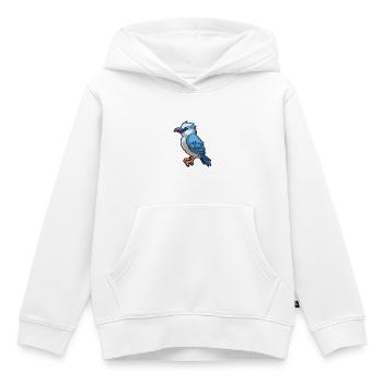 Jay Cartoon Kawaii Aquarellillustration - Kinder Premium Organic Hoodie - Weiß - Vorne - AI Model Kid Female (0cm)