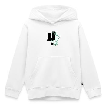 Dino 4 Jahre - Kinder Premium Organic Hoodie - Weiß - Vorne - AI Model Kid Female (0cm)