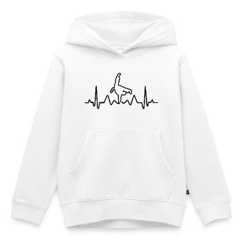 Electro Capoeira - Kinder Premium Organic Hoodie - Weiß - Vorne - AI Model Kid Female (0cm)
