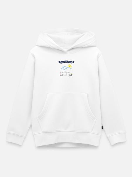 motorhome is calling - Kinder Premium Organic Hoodie - Weiß