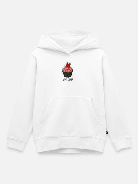 Muffin - Kinder Premium Organic Hoodie - Weiß