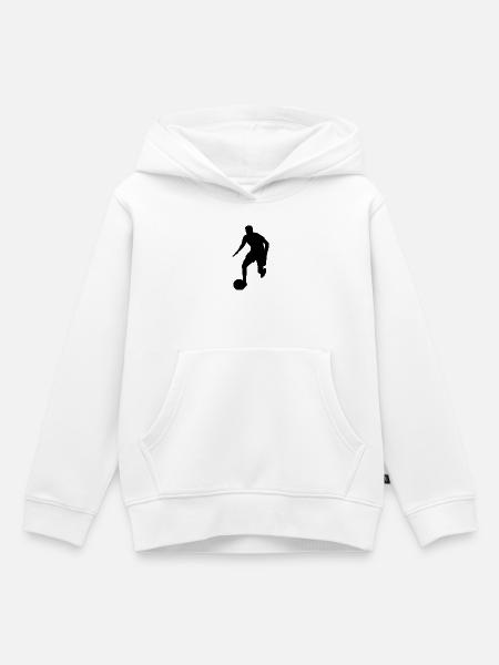 Football Player - Kinder Premium Organic Hoodie - Weiß