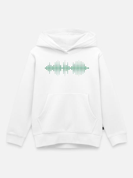 Sound Equalizer - Kinder Premium Organic Hoodie - Weiß