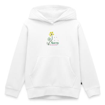 Sorry, wie war die Frage? - Kinder Premium Organic Hoodie - Weiß - Vorne - AI Model Kid Female (0cm)