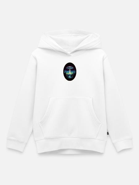 Aliens - Kinder Premium Organic Hoodie - Weiß